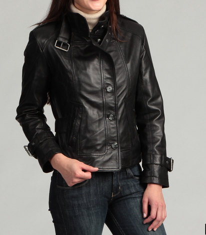 Women Black Leather Jacket, Black Biker Jacket For Women, Leather Jacket Women